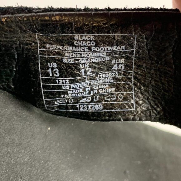 Chaco Men's Suede Leather Outdoor Thong Flip Flop Sandals Size 13 - Picture 11 of 12